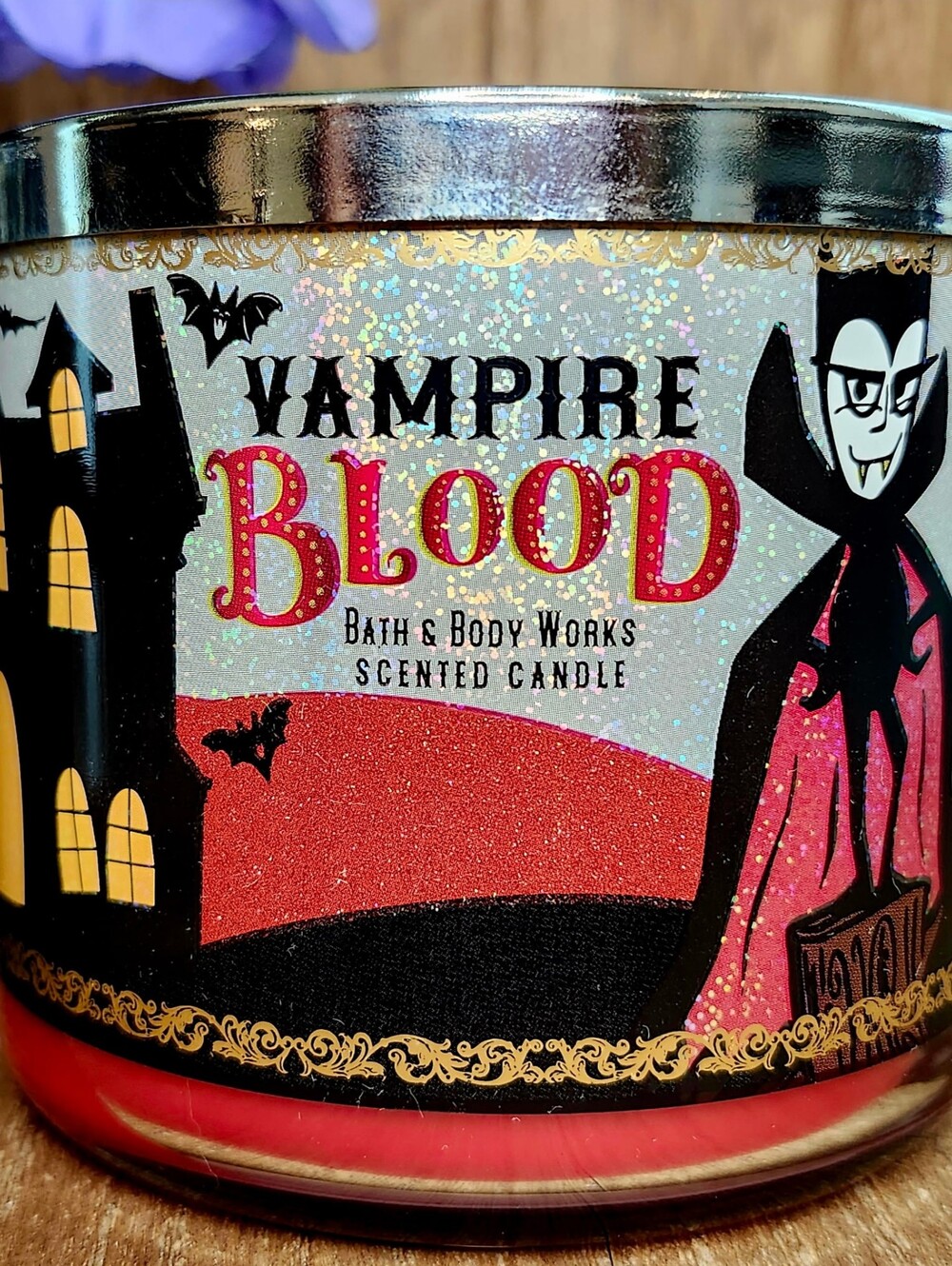 B&BW 2018, 2nd Release of Vampire Blood 3-Wick Halloween Candle, COLLECTIBLE